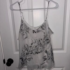 Maurices Black and White Floral Camisole